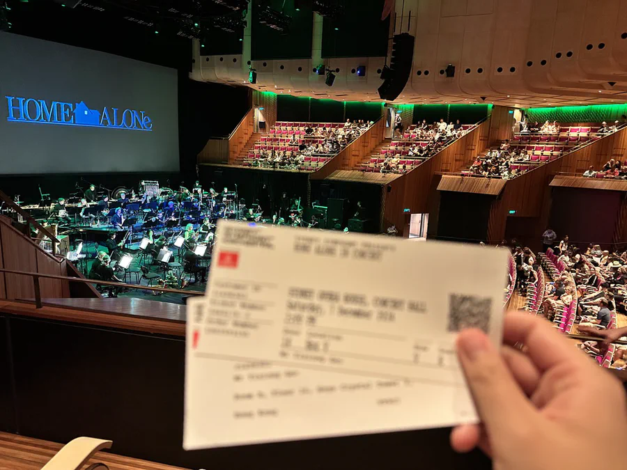 Home Alone in Concert inside the Sydney Opera House Concert Hall